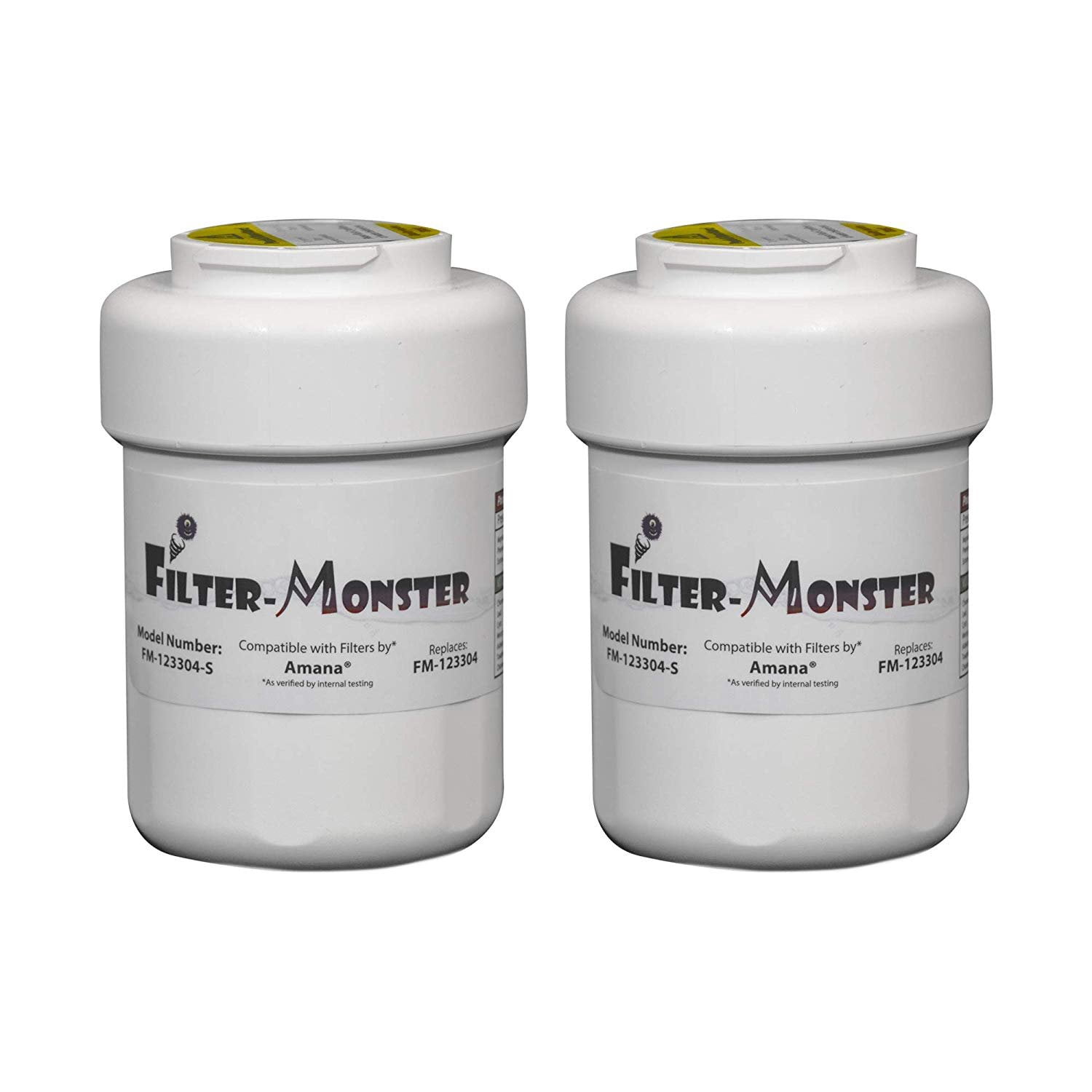NSF 42, 53, 401 Replacement for Amana 12527304 Refrigerator Water Filter - 2 Pack
