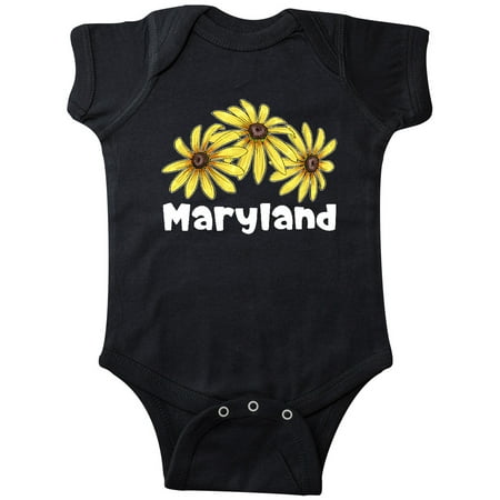 

Inktastic Maryland Black Eyed Susans Flowers Gift Baby Boy or Baby Girl Bodysuit