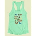 thumbnail image 3 of Collected Flutter Ii Racerback Tank Women -Victoria Barnes Designs, Female Large, 3 of 4