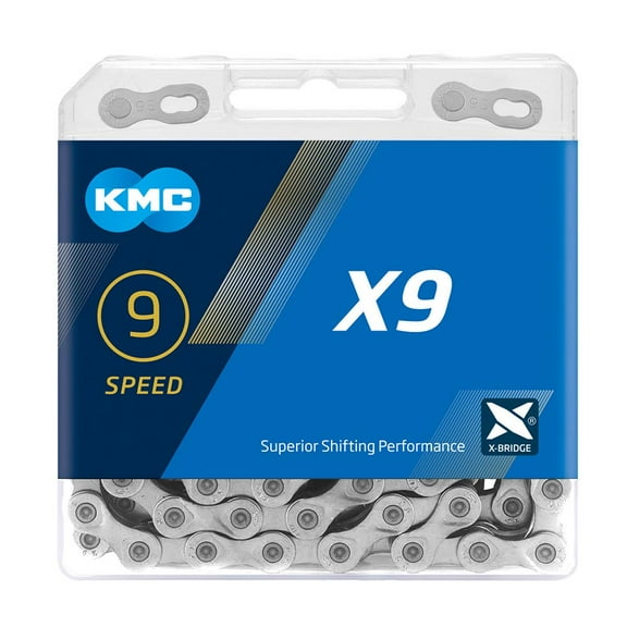KMC Bike Chain Performance Bicycle Chain, Quality & Highly Compatible X9-‎Nickel Plated