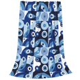 thumbnail image 2 of Balery Evil Eye Manta de Felpa Suave y Acogedora – Cobija de Franela Aterciopelada para Cama, Lavable y Cálida para Sofá, Mascotas, Transpirable-80"x60", 2 of 7