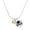Gold, variant on Silver-tone 10K - Script Class of 2025 Dome Charm Necklace, 18"