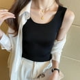 thumbnail image 4 of Basic Solid Color Spaghetti Strap Tank - Women's Summer Casual Round Neck Cami, Lightweight and Comfy, 4 of 6