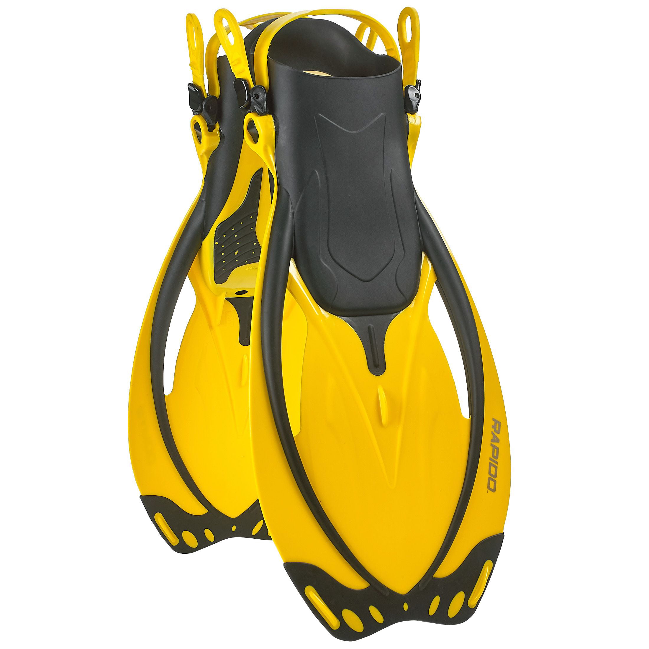 Rapido Boutique Collection Adjustable Scuba Diving Snorkeling Swim Fins Flippers 