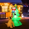 thumbnail image 1 of Costway 6.5FT  Christmas Inflatable Tree Santa Decor w/LED Lights Outdoor Yard Decoration, 1 of 8