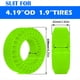 thumbnail image 2 of 4pcs 1.9pulgada Silicona Caucho Neumático Ruedas Espuma de Inserción para 1/10 RC Crawler Coche TRX4 para Axial SCX10 Pro/Capra /GEN8/MST Rojo, 2 of 6