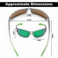 thumbnail image 2 of Flying Fisherman Buoy Junior Angler Sunglasses - Gray Lime/Amber Green Mirror, 2 of 7