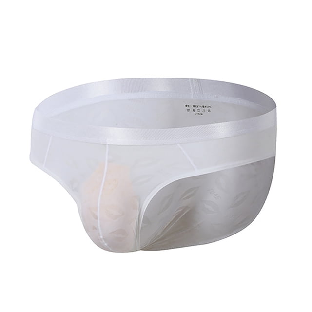 PEASKJP Soft Briefs for Men Stretch Super Soft Comfy No Fly,White XL