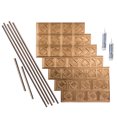 thumbnail image 1 of FASÄDE Traditional Style 4 Decorative Vinyl Backsplash 15 sq ft Kit in Polished Copper, 1 of 5