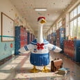 thumbnail image 4 of Gooses Clothes Yard Accent for Home Decors, Back to School Season Set for 23 Inch Porch Goose, Cute Backpack and Pencil Costume, Ideal for Campus Entrance and Welcome Ceremonies, 4 of 9
