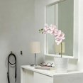 thumbnail image 6 of Artificial Real Touch Orchids Flowers, 9 Heads Faux Butterfly Orchid Long Branch, Artificial Flowers Real Touch Phalaenopsis, Fake Silk Orchids with Stem Leaves for Day Home Office Decor 1Pcs, 6 of 6
