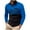 Blue, variant on Mens Polo Shirts Striped Long Sleeve Lapel Button Casual Pocket T Shirt Fashion Shirt Pullover Tops