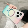 thumbnail image 6 of Gradient Colorful Clear  [Compatible with MagSafe Wireless Charging] TPU Case Compatible with iPhone Case (Pink-Purple,iPhone 14), 6 of 8