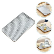 Supvox 1PC Plastic Drain Tray for Kitchen Home Use White Water Draining Rectangular