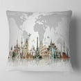 thumbnail image 1 of Famous Monuments Across World - Throw Pillow - 18x18, 1 of 4