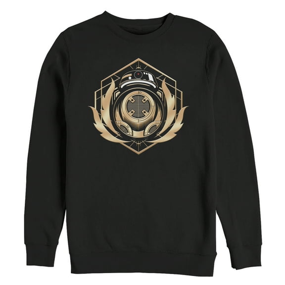 Men's Star Wars The Last Jedi BB-9E Flames Sweatshirt Black Large