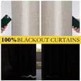 thumbnail image 4 of Cortinas NICETOWN, 100% lino opaco, 230 x 229 cm, con 2 paneles, 4 of 9