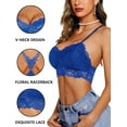 thumbnail image 3 of Lace Bralettes for Women Padded Bralette Camisole Racerback Crop Top Floral Lace Bralettes V Neck, 3 of 5