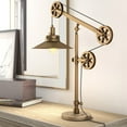 thumbnail image 4 of Evelyn&Zoe Traditional Metal Wide Brim Table Lamp with Pulley System, 4 of 10