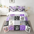 thumbnail image 2 of Erosebridal Cartoon Dog Bed in a Bag Full size, Purple Bed Set, Pet Animal Bedroom Decor, 7pcs, 2 of 5