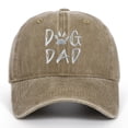 thumbnail image 4 of AWZXDE Dog Dad Embroidered Baseball Cap Adjustable Sun Hat for Outdoor Casual Wear Khaki,One Size, 4 of 4