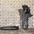 thumbnail image 2 of Demi Bonn Folding Rocking Camping Chairs, Portable Chairs with Headrest, Cooler Bag, Cup Holder, Carry Bag, 2 Pack, Black, 2 of 7