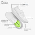 thumbnail image 4 of Zapato de recuperación OOFOS OOmy Stride, blanco, para hombre, talla 9.5, 4 of 7