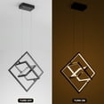 thumbnail image 6 of Modern LED Pendant Lights, Contemporary Dimmable Chandeliers, Adjustable Black Square Cube Ceiling light Fixture, Creative 3000K Pendant Light for Dining Room Living room Bedroom Kitchen Island Hall, 6 of 7