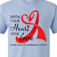 thumbnail image 4 of Inktastic Show Your Heart Some Love Heart Health Awareness Month T-Shirt, 4 of 5