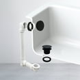 thumbnail image 2 of Westbrass Sch. 40 PVC Bathtub Assembly with Tip-Toe Drain and No-Hole Overflow, Matte Black (12-Pack), 2 of 15
