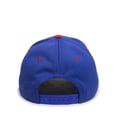 thumbnail image 2 of Outdoor Cap PTM50 Slight Pre-Curved Visor-Royal/Red-Adult, 2 of 9