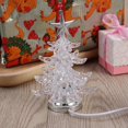 thumbnail image 2 of 2pcs Christmas Tree Shape Table Lamp Creative Bedside Light Desktop Lamp Chic Night Light Home Bedroom Decor (Silver), 2 of 3