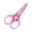 Pink, variant on 1Pcs Small Handle Scissors Tiny Stainless Steel Scissors Precision Straight Fine Tip Scissors Paper Cutting Scissors Detail Craft Scissors with Protective Cover