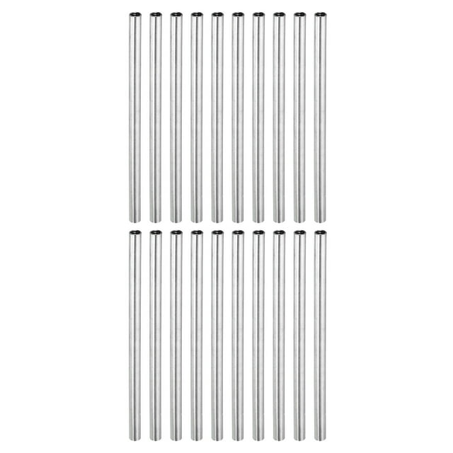 Unique Bargains Écrou de Raccord Rond M4x0.7mm 90mm Connecteur de Manchon Fileté Tube de Barre 20 Pcs