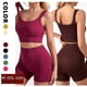 thumbnail image 2 of Ropa interior europea y americana para mujer, sin aros, cómoda, sin costuras, de talla grande, chaleco de yoga, sujetador a prueba de golpes, traje tipo bóxer, 2 of 6