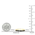 thumbnail image 3 of Dazzlingrock Collection Round Black Diamond Bridal 7 Stones Stackable Wedding Band for Women (0.50 ctw, Color Black, Clarity Opaque) in 18K Yellow Gold, Size 6, 3 of 4