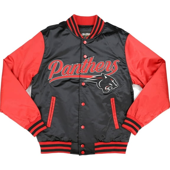 Big Boy Clark Atlanta Panthers S7 Light Weight Mens Baseball Jacket [Black - L]