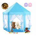 thumbnail image 1 of Castillo Princesa Casa Niñas Tienda Juegos Juguete Modelo Azul, 1 of 4