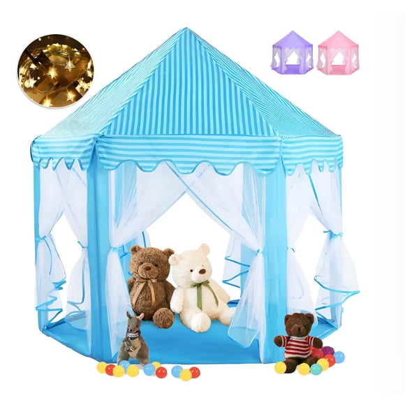 Castillo Princesa Casa Niñas Tienda Juegos Juguete Modelo Azul