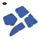 thumbnail image 1 of Kit de 4 herramientas para raspar sellador angular para calafateo doméstico Juego de removedor de lechada de silicona azul, 1 of 7