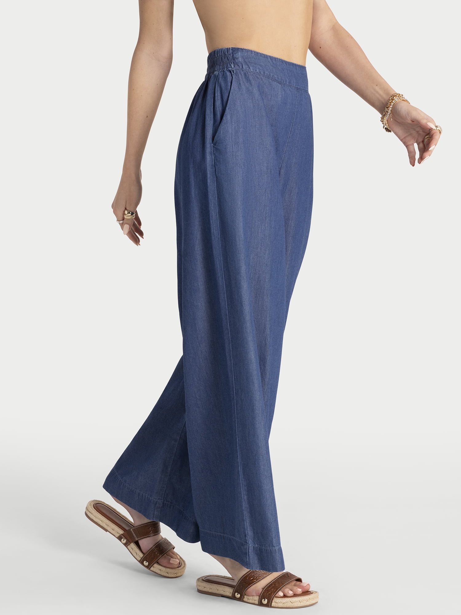 Jessica Simpson Women's Saydee Wide Pull On Pants, Sizes XS-XL