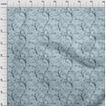 thumbnail image 4 of oneOone Tissu Flex Coton Bleu Moyen Floral Rétro Matériel de Robe Tissu Imprimé Tissu au Mètre 40 Pouces de Large, 4 of 5