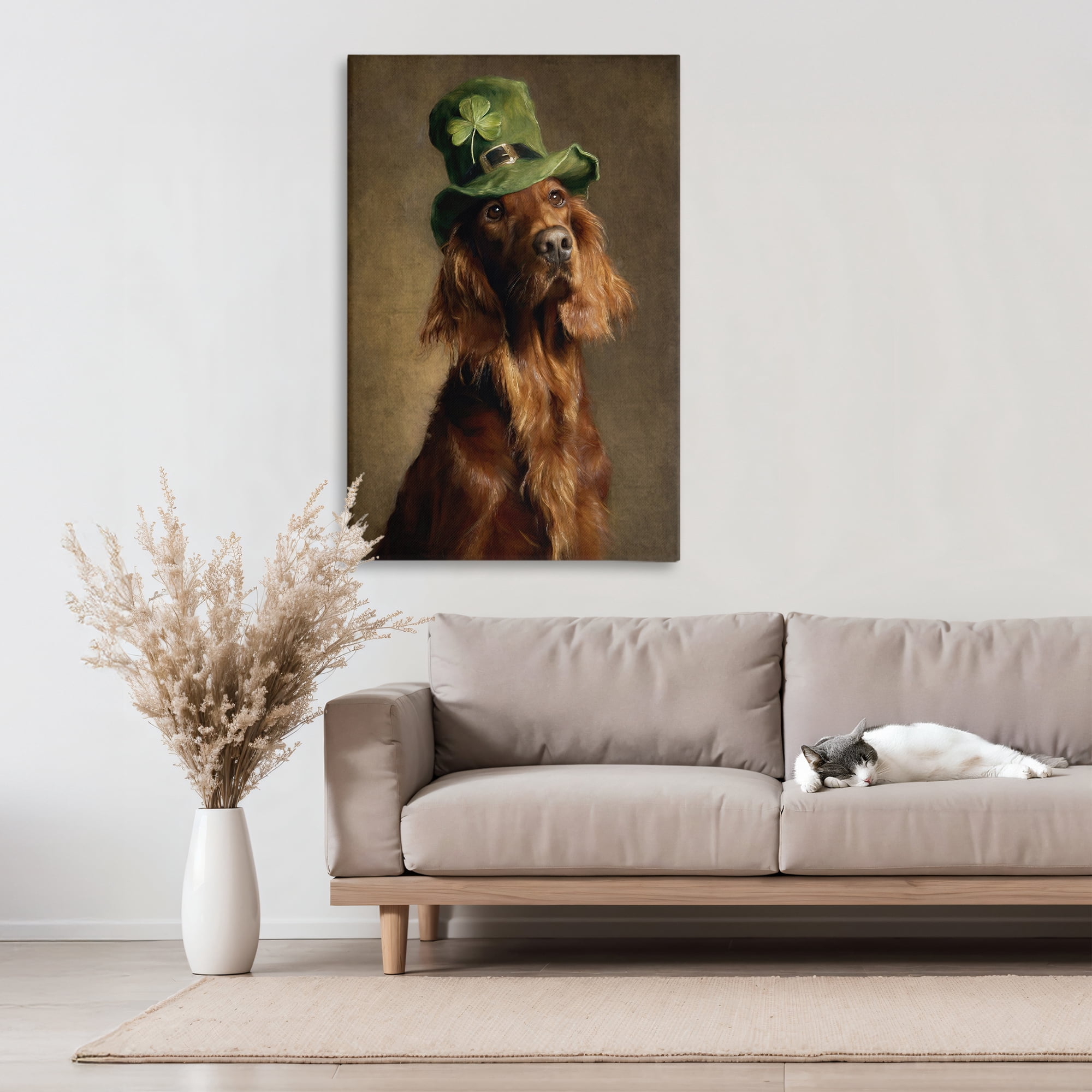 Stupell Industries The Irish Setter Portrait Canvas Wall Art, design by Tina LeCour