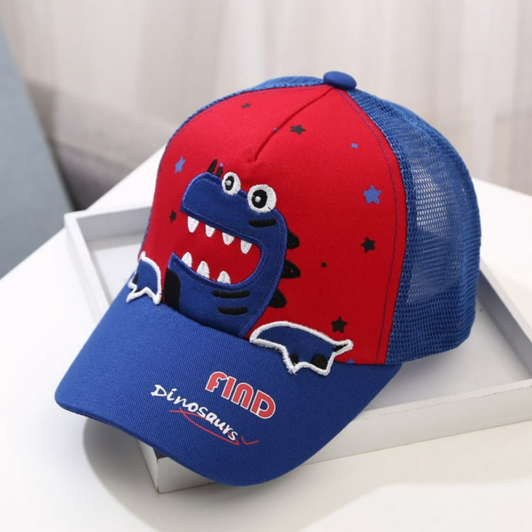 Pmuybhf adult Sun Hat Womens Packable for Travel 4th of July Kids Baby Boys Girls Dinosaur Embroidered Cap Fashion Baseball Cap Peaked Hat, Size: One