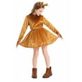 thumbnail image 6 of Wdgfv Girls Cartoon Dress Velour Party Halloween Outfit with Tail and Headband for Kids Brown 8-10 Years, 6 of 9