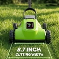 thumbnail image 2 of Electric Small Lawn Mower with Auto Shut-Off Sensor, 3 Position Cutting Height, 9.9Lbs Lightweight Cordless Push Mower Battery Powered for Garden/Yard/Farm, Gardening Gifts for Parents, Seniors, 2 of 8