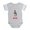Heather Gray, variant on CafePress - Nice Beagle Christmas - Cute Infant Baby Football Bodysuit
