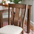 thumbnail image 6 of Powell Lenny 5-Piece Counter Height Dining Set, Brown/Beige, 6 of 17
