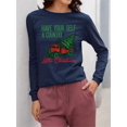 thumbnail image 2 of Country Little Christmas Holiday Women's Long Sleeve, 2 of 4