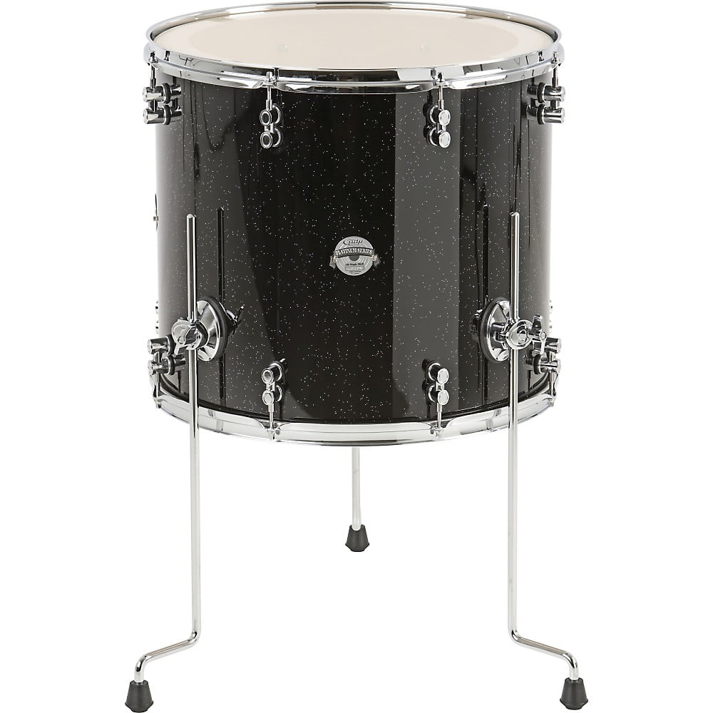 PDP by DW Platinum Lacquer Floor Tom 14 x 12 in. Silver To Black